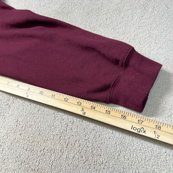 Women's Def Leppard Graphic Crewneck Sweatshirt Maroon size M - Picture 8 of 9